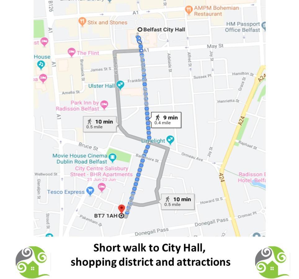 Perfect Central City Location - Parking - 3 Beds - 2 Bedrooms Belfast Eksteriør billede